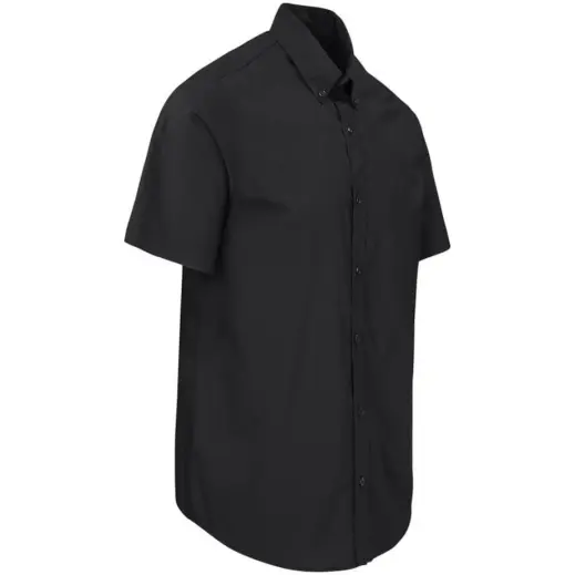 Mens Short Sleeve Sheffield Black Side